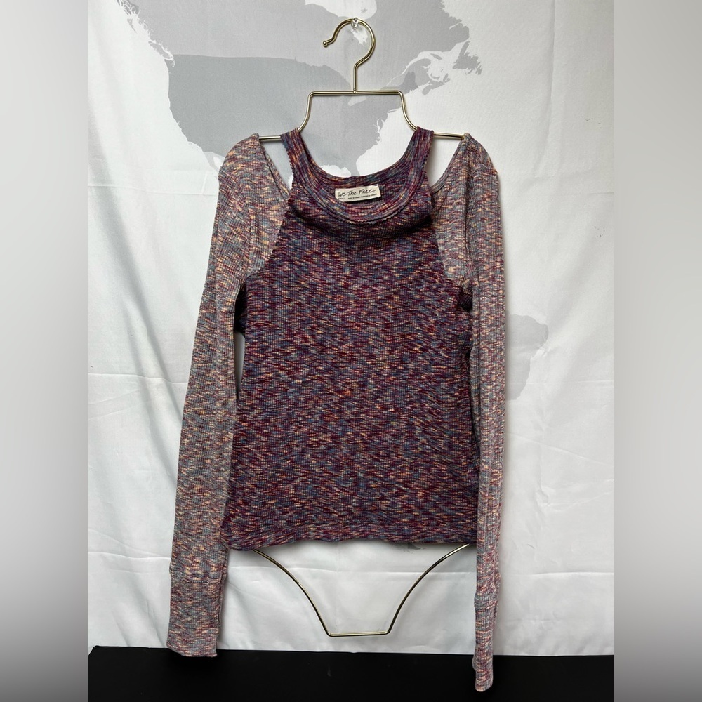 Free People top NWOT color light and dark purple